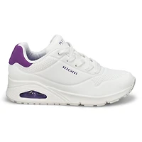 Women's Uno Pop Back Lace Up Sneaker - Black/Hot P