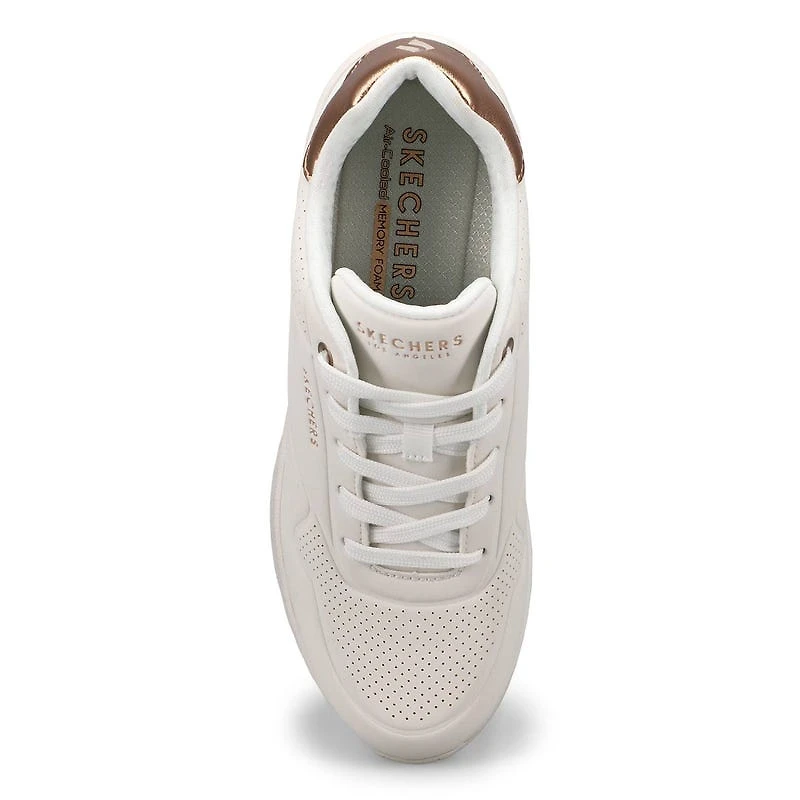 Women's Uno Wedge Hi Steps Sneaker - White