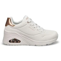 Women's Uno Wedge Hi Steps Sneaker - White