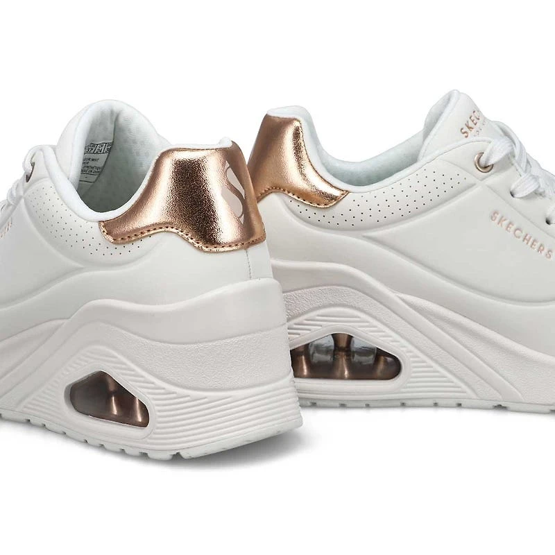 Women's Uno Wedge Hi Steps Sneaker - White