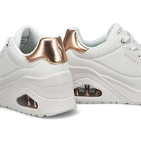 Women's Uno Wedge Hi Steps Sneaker - White