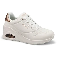 Women's Uno Wedge Hi Steps Sneaker - White