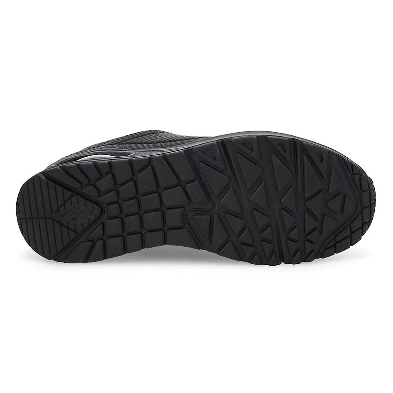 Women's Uno Lace Up Sneaker - White/Leopard