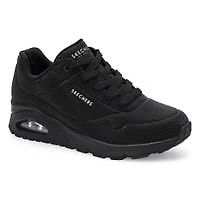 Women's Uno Lace Up Sneaker - White/Leopard