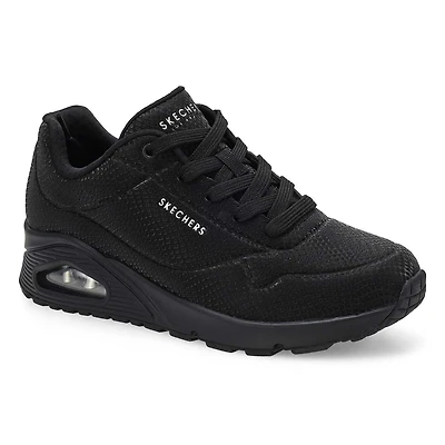 Women's Uno Lace Up Sneaker - White/Leopard
