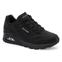 Women's Uno Lace Up Sneaker - White/Leopard