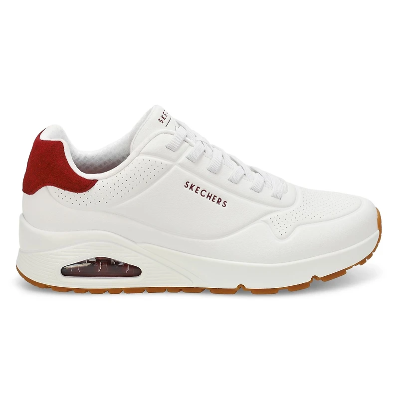 Mens' Uno Lace Up Sneaker - White