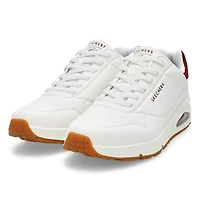 Mens' Uno Lace Up Sneaker - White