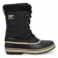 Botte d'hiver impermable 1964 PAC NYLON, noir/fos