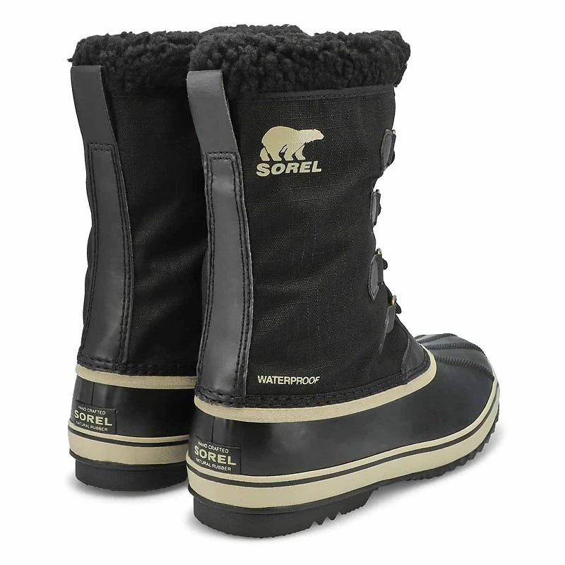 Botte d'hiver impermable 1964 PAC NYLON, noir/fos