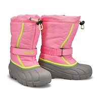 Botte d'hiver  enfiler FLURRY, ros/rose, filles