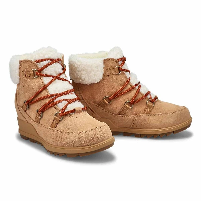 Women's Evie Cozy Lace Waterproof Boot - Buff