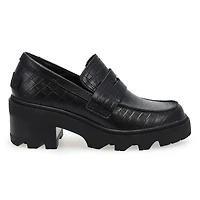Women's  Joan Now City Leather Loafer - Black/Blac