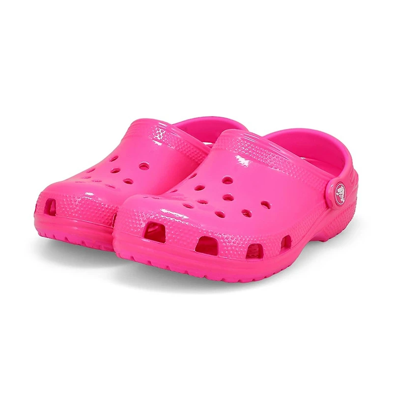 Kids'  Classic Neon Highlighter Clog - Pink Crush