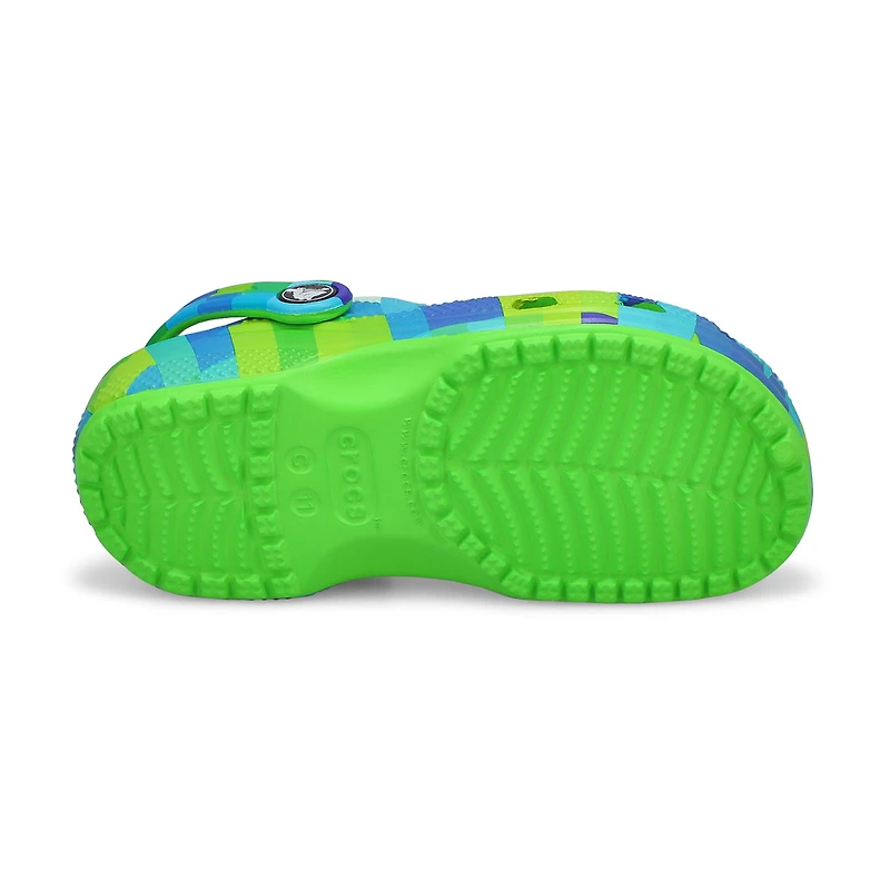 Kids' Classic Digi Block Clog - Green Slime