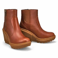 Women's ONA Ave Zip Waterproof Wedge Boot - Black/