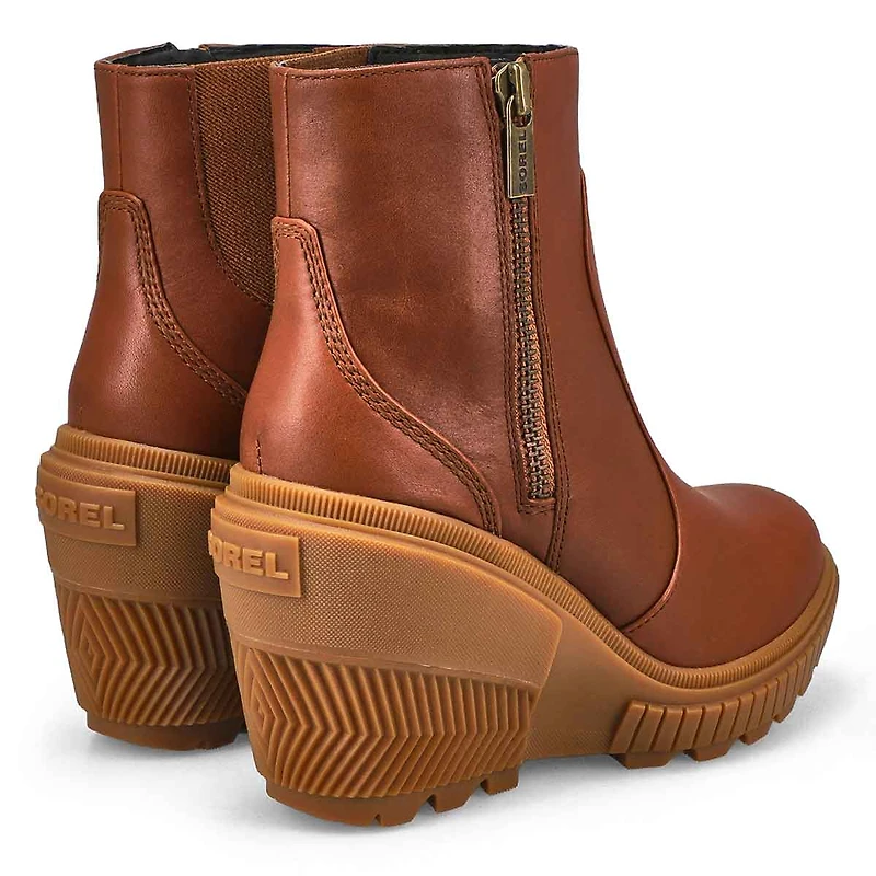 Women's ONA Ave Zip Waterproof Wedge Boot - Black/