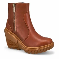 Women's ONA Ave Zip Waterproof Wedge Boot - Black/