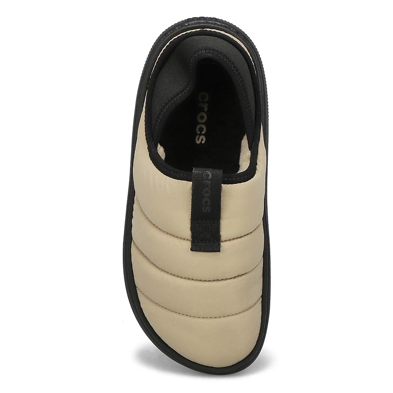 Women's  Classic Puff Moc Comfort Clog - Black/Bla