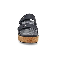 Women's Brooklyn Cork Buckle Platform Sandal - Bla