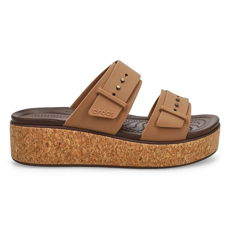 Sandale  plateforme BROOKLYN CORK BUCKLE, noir, f