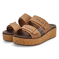 Sandale  plateforme BROOKLYN CORK BUCKLE, noir, f