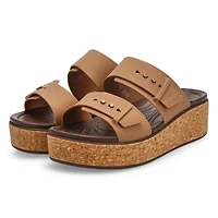 Sandale  plateforme BROOKLYN CORK BUCKLE, noir, f
