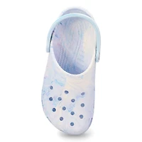 Women's Classic Watercolor Marbled Clog - Blue Mul