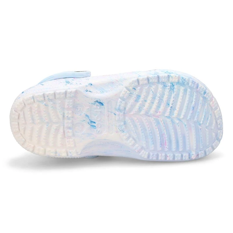Women's Classic Watercolor Marbled Clog - Blue Mul