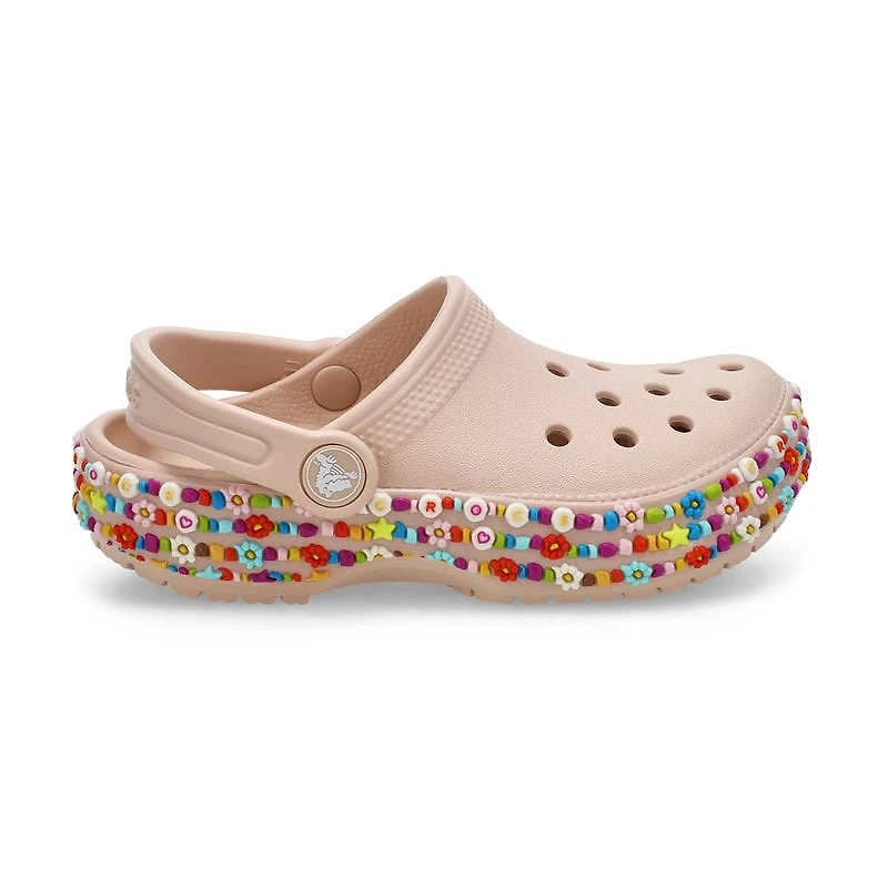 Kids Classic Beaded Band Comfort Clog - Quartz