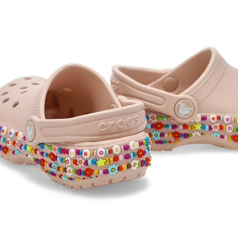 Kids Classic Beaded Band Comfort Clog - Quartz