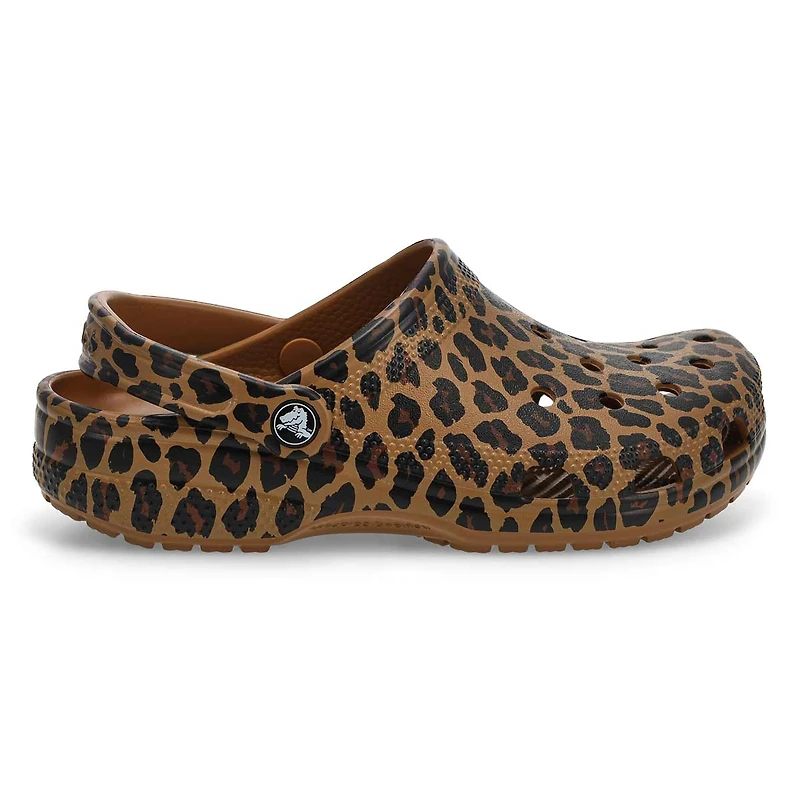 Sabot de confort en EVA CLASSIC ANIMAL, sépia/léop