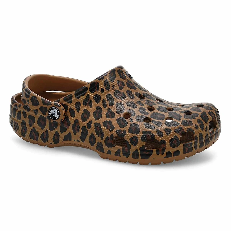 Sabot de confort en EVA CLASSIC ANIMAL, sépia/léop