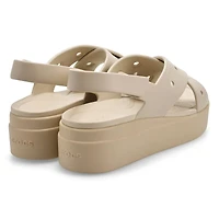 Sandale  brides croises BROOKLYN 4U, noir, femme