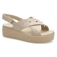 Sandale  brides croises BROOKLYN 4U, noir, femme