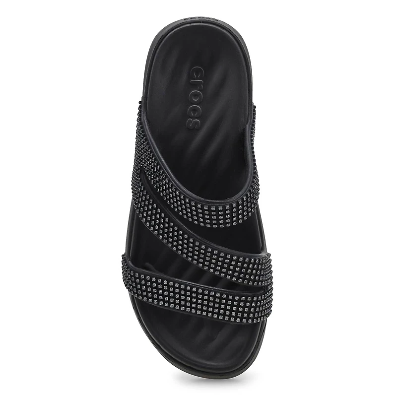 Women's Getaway Gems Strappy Sandal - Black