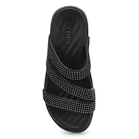 Women's Getaway Gems Strappy Sandal - Black
