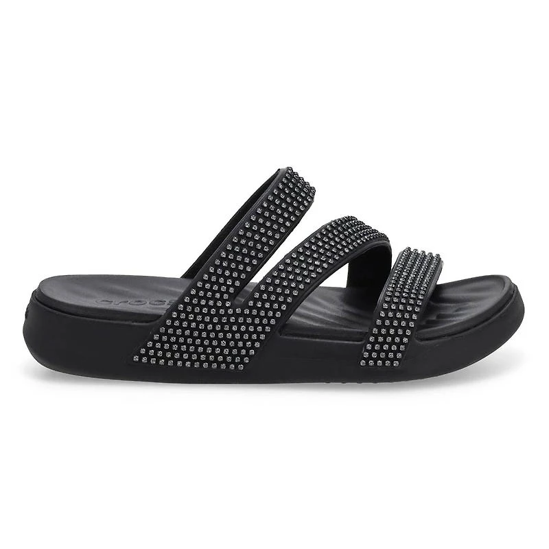 Women's Getaway Gems Strappy Sandal - Black