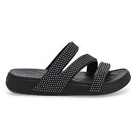 Women's Getaway Gems Strappy Sandal - Black