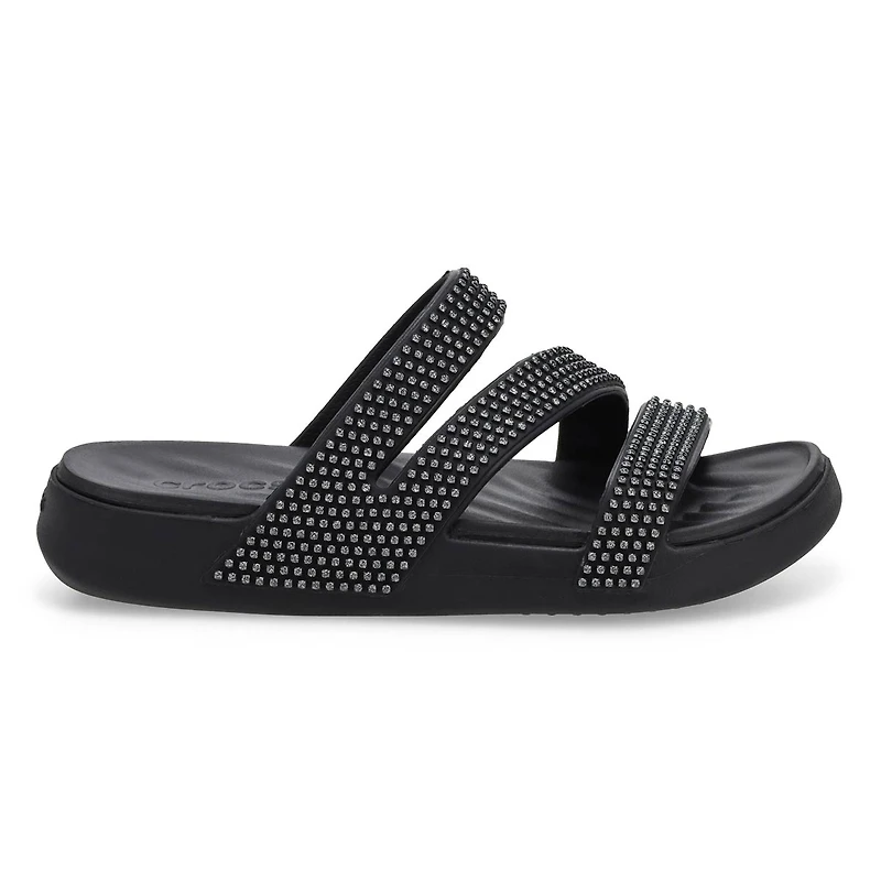 Women's Getaway Gems Strappy Sandal - Black