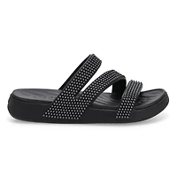Women's Getaway Gems Strappy Sandal - Black