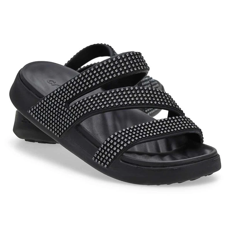 Women's Getaway Gems Strappy Sandal - Black