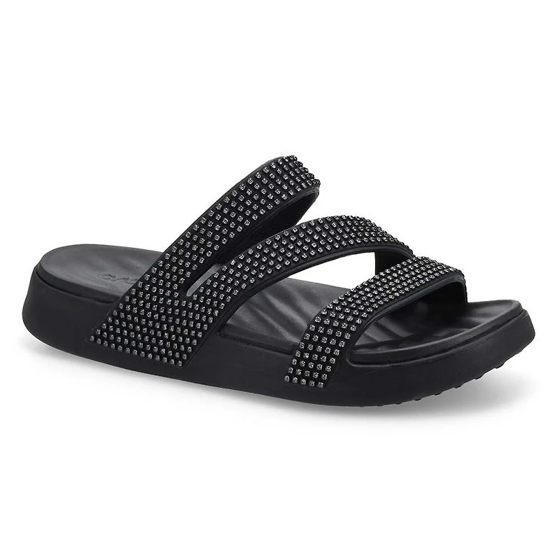 Women's Getaway Gems Strappy Sandal - Black