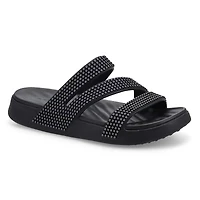 Women's Getaway Gems Strappy Sandal - Black