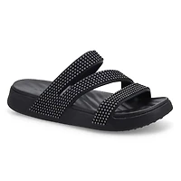Women's Getaway Gems Strappy Sandal - Black