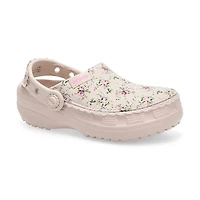 Sabot Crafted Printed Canvas pour enfants - Cocoa