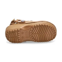 Kids'  Crafted Vegan Suede Stitch Clog - Sepia