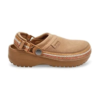Kids'  Crafted Vegan Suede Stitch Clog - Sepia