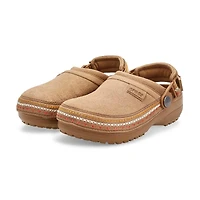 Kids'  Crafted Vegan Suede Stitch Clog - Sepia