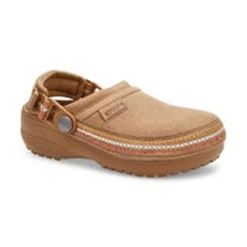 Kids'  Crafted Vegan Suede Stitch Clog - Sepia